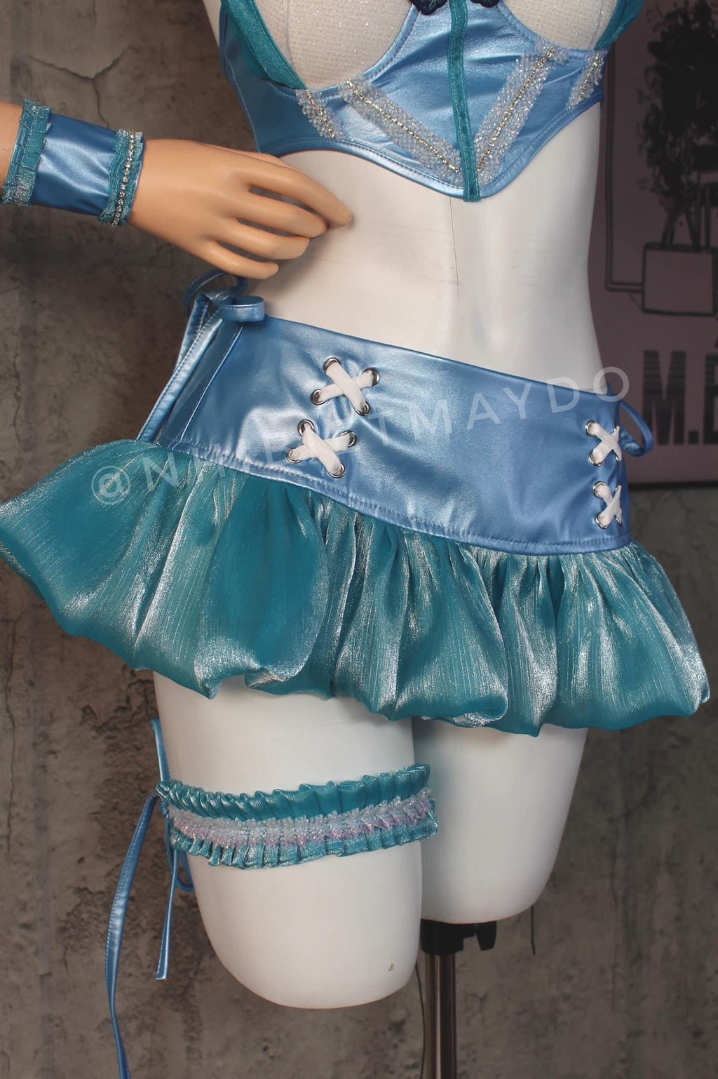 Cinderella-Inspired Blue Fairy Rave Set ⭐